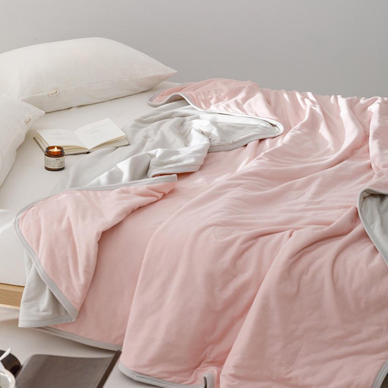  - Ever Lasting - DUO Pastel Cotton Blanket / Purple Yellow - Blankets - Ever Lasting