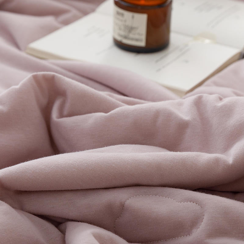  - Ever Lasting - DUO Pastel Cotton Blanket / Purple Yellow - Blankets - Ever Lasting