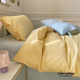 Duo Pastel With Bow Tie Bedding Set / Purple Yellow
