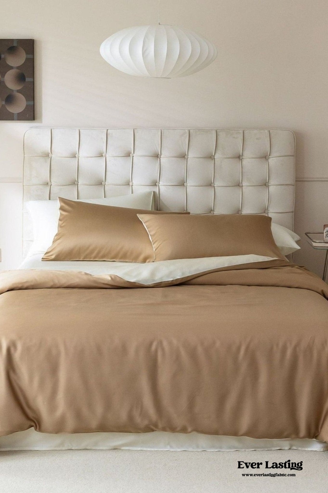 DUO Reversible Pastel Silky Tencel Bedding Set / Green - Ever Lasting