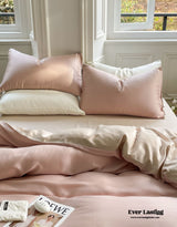Duo Reversible Pastel Silky Tencel Bedding Set / Green