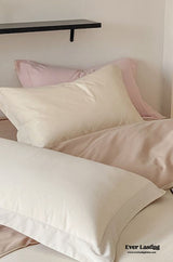 Duo Reversible Premium Cotton Solid Bedding Set / Brown