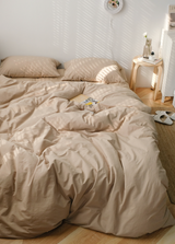 Earth Tone Bedding Set / Rust Pink