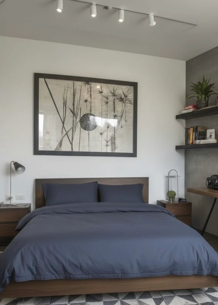  - Ever Lasting - Earth Tone Bedding Set / Dark Blue - Bedding Set - Ever Lasting