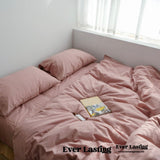 Earth Tone Bedding Set / Rust Pink