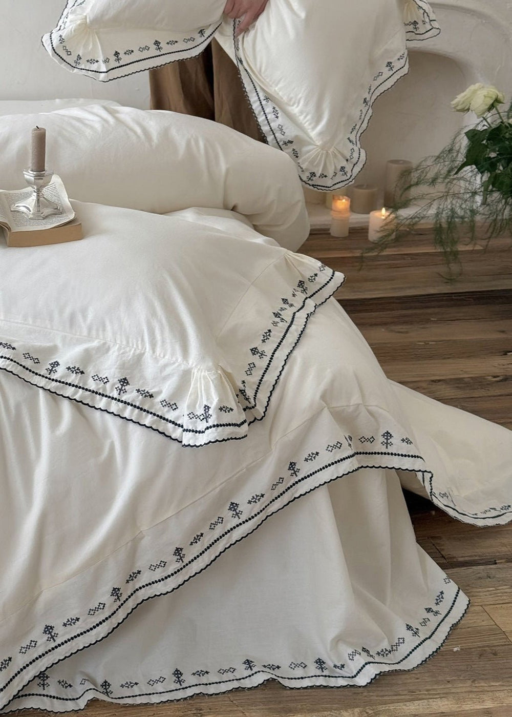 Eden French Embroidered Bedding Set | Luxury Bedding | Ever Lasting