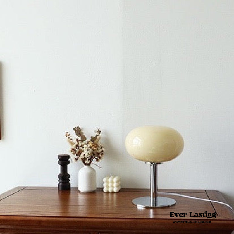 Egg Glass Lamp / Cream Light