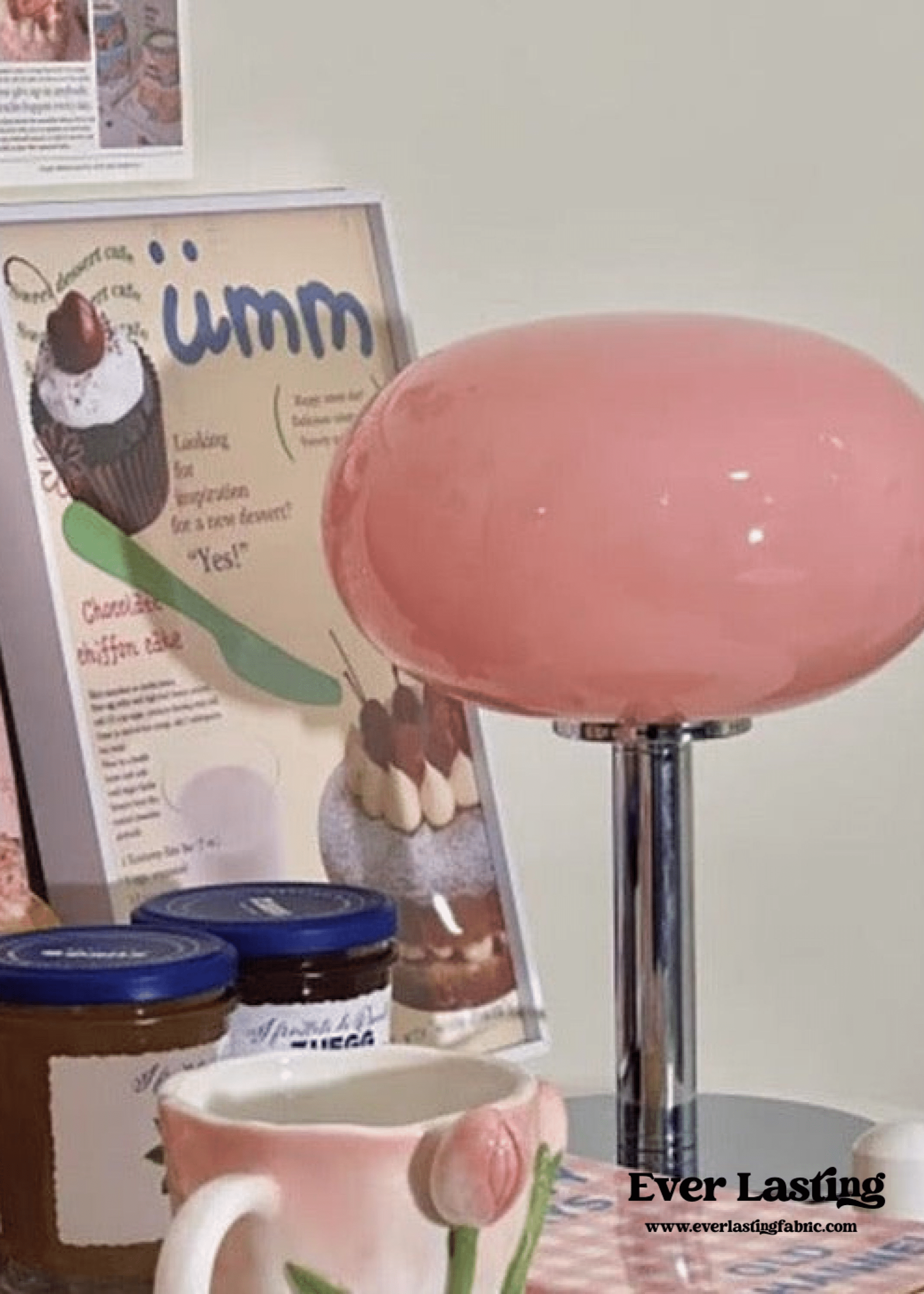  - Ever Lasting - Egg Glass Lamp / Pink - Light - Ever Lasting