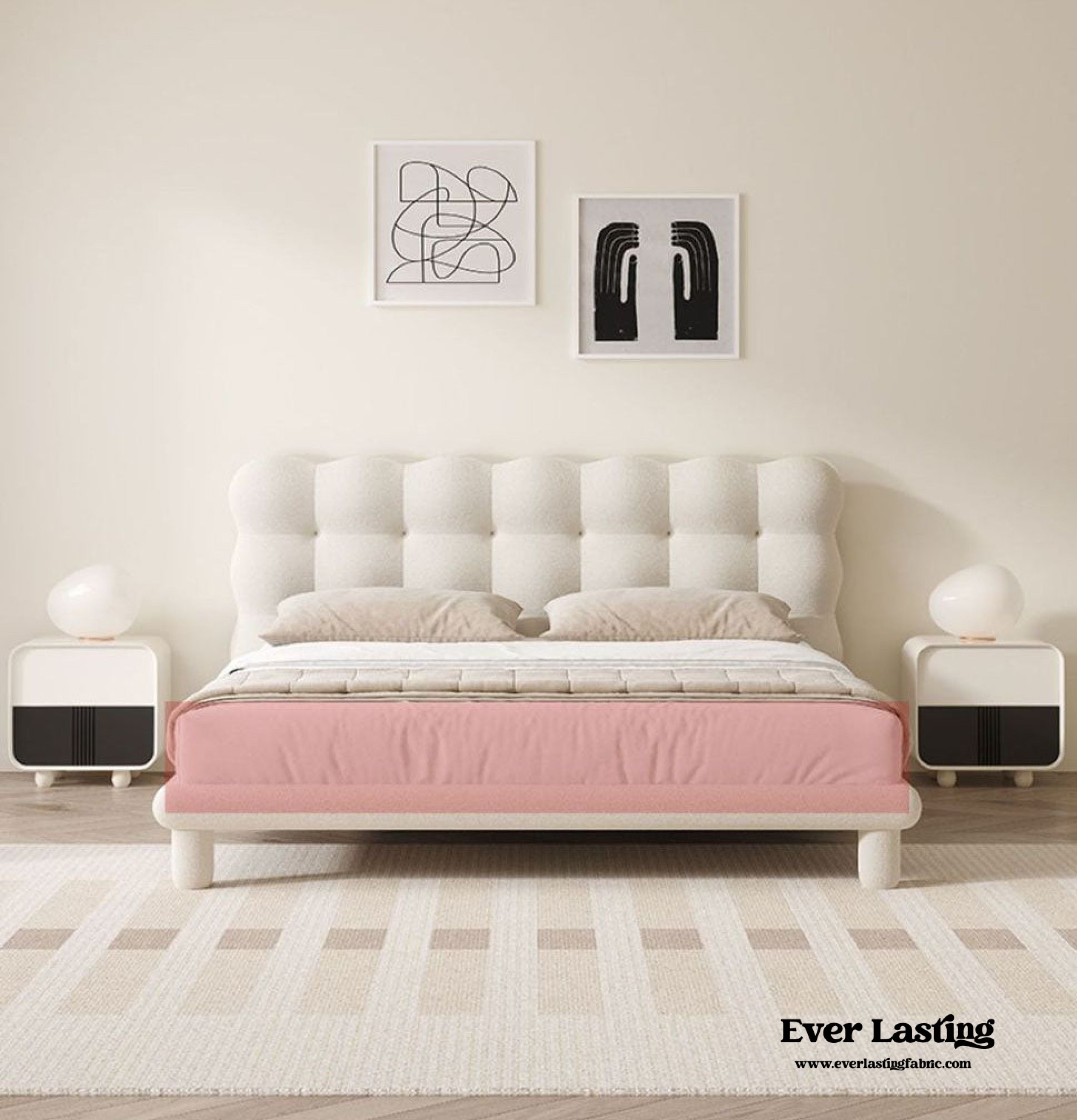 Elevated Marshmallow White Bed Frame | Best Stylish Bedding | Ever Lasting