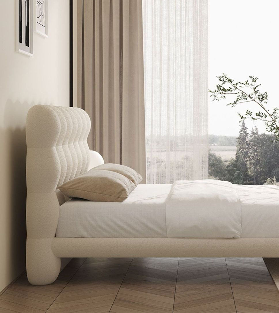  - Ever Lasting - Elevated Marshmallow White Bed Frame - Bed Frame - Ever Lasting