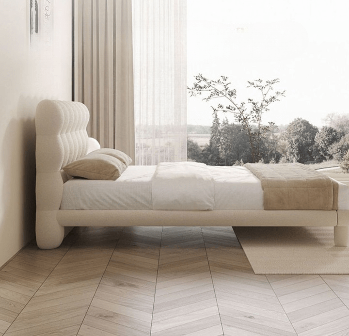  - Ever Lasting - Elevated Marshmallow White Bed Frame - Bed Frame - Ever Lasting