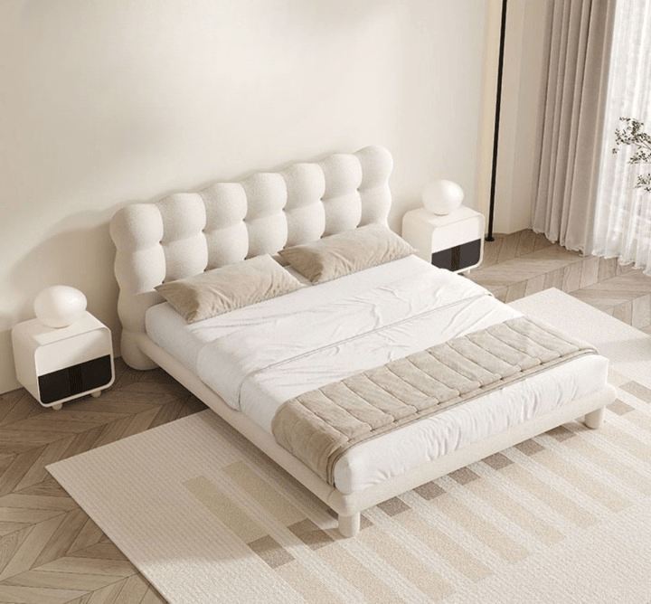  - Ever Lasting - Elevated Marshmallow White Bed Frame - Bed Frame - Ever Lasting