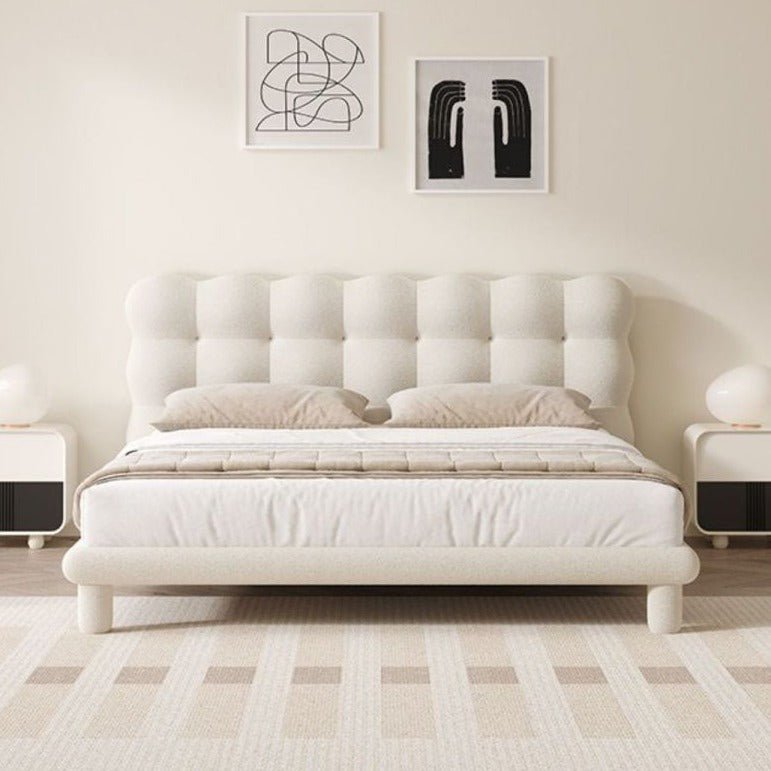  - Ever Lasting - Elevated Marshmallow White Bed Frame - Bed Frame - Ever Lasting