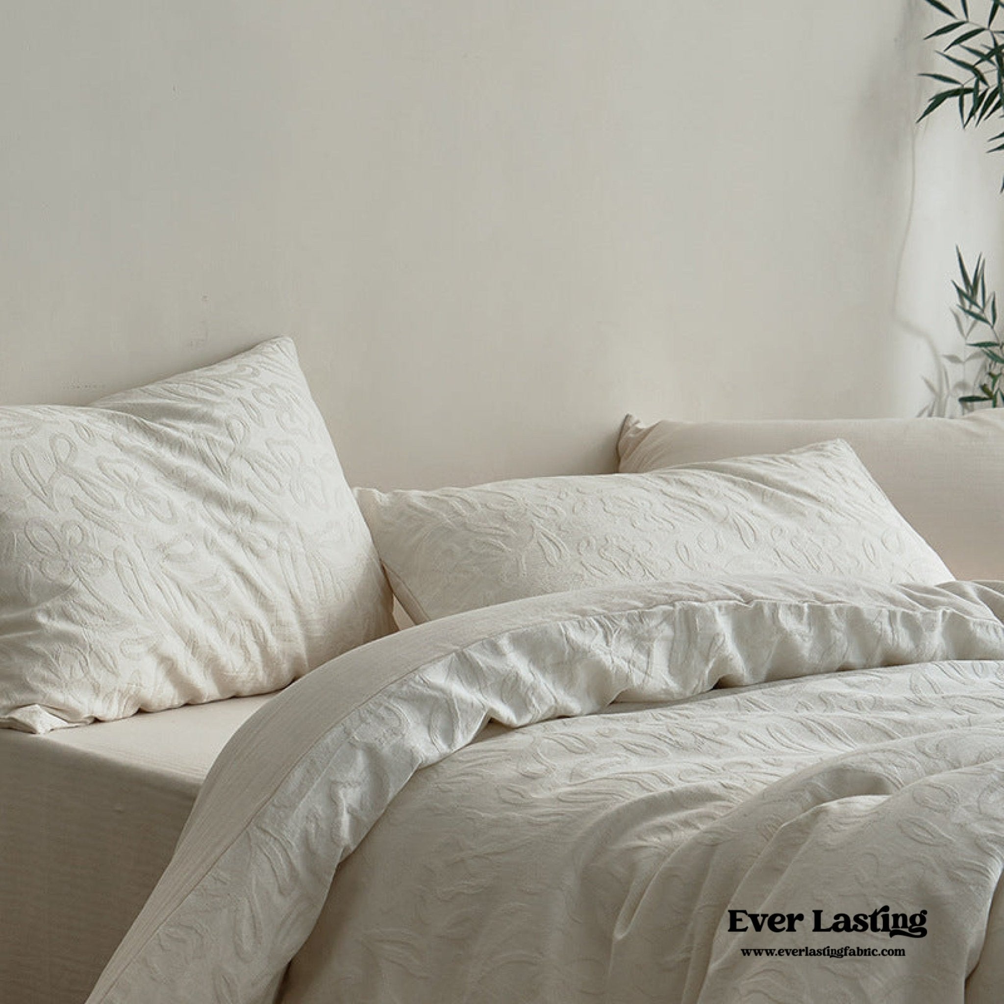 Elin Tencel Silky Jacquard Bedding Bundle - Ever Lasting