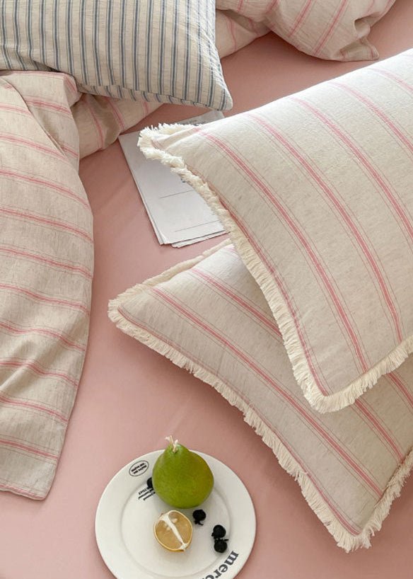  - Ever Lasting - Elina Striped Bedding Set / Black Stripes - Bedding Set - Ever Lasting