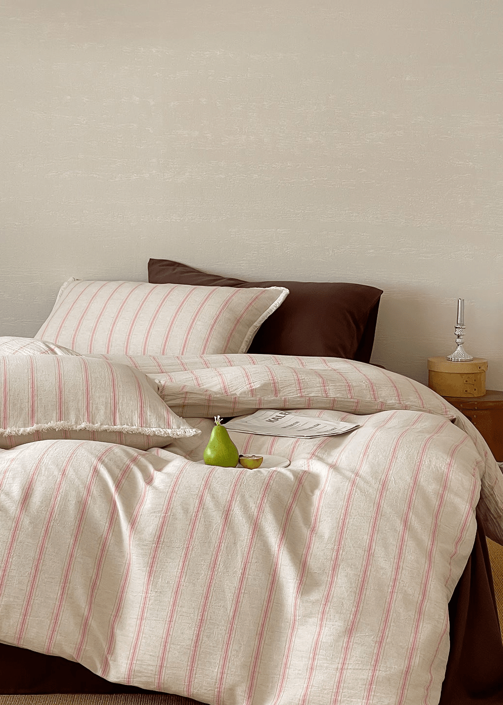  - Ever Lasting - Elina Striped Bedding Set / Black Stripes - Bedding Set - Ever Lasting