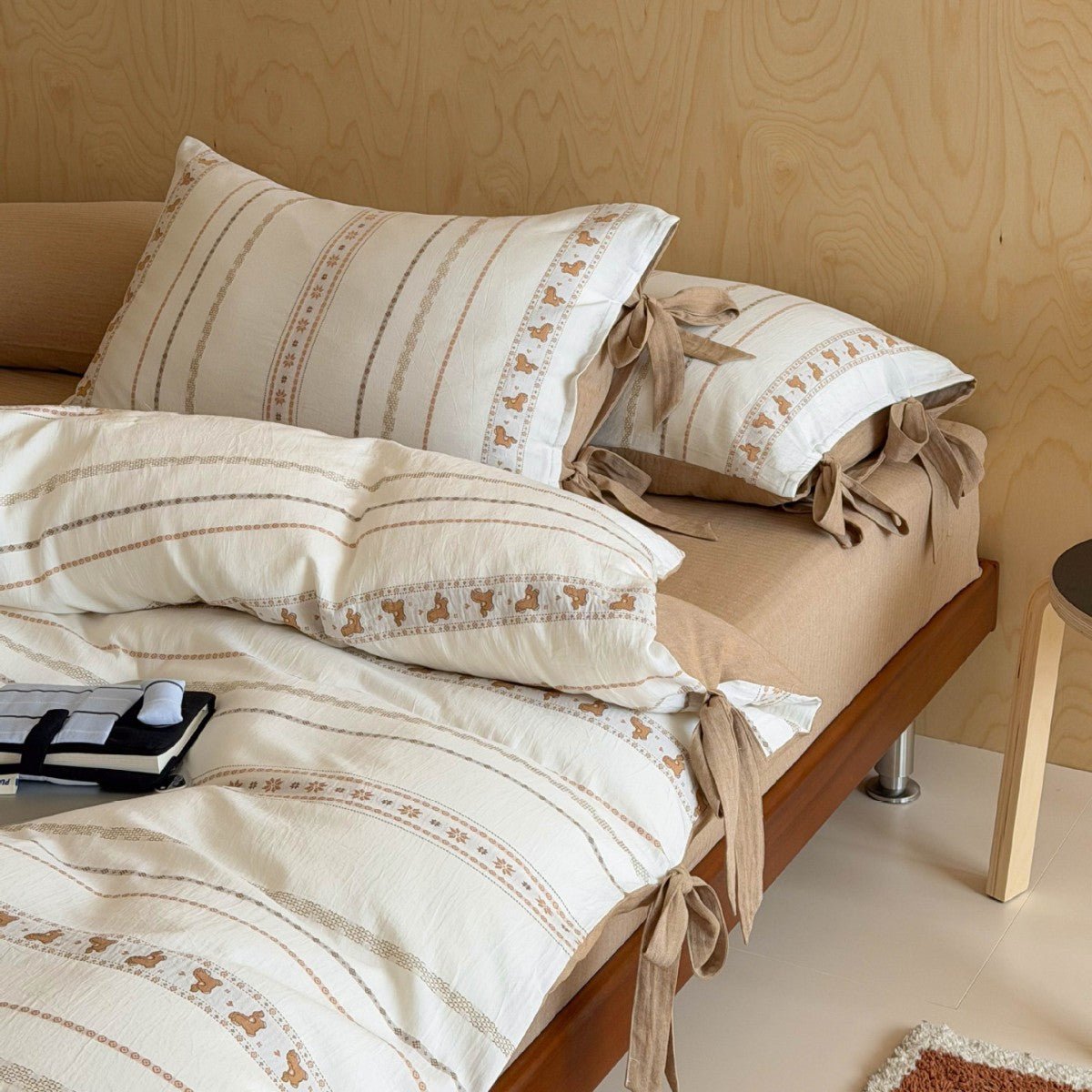 -Ever Lasting - Eliza Jacquard Bedding Set / Gray -Bedding Set -Ever Lasting