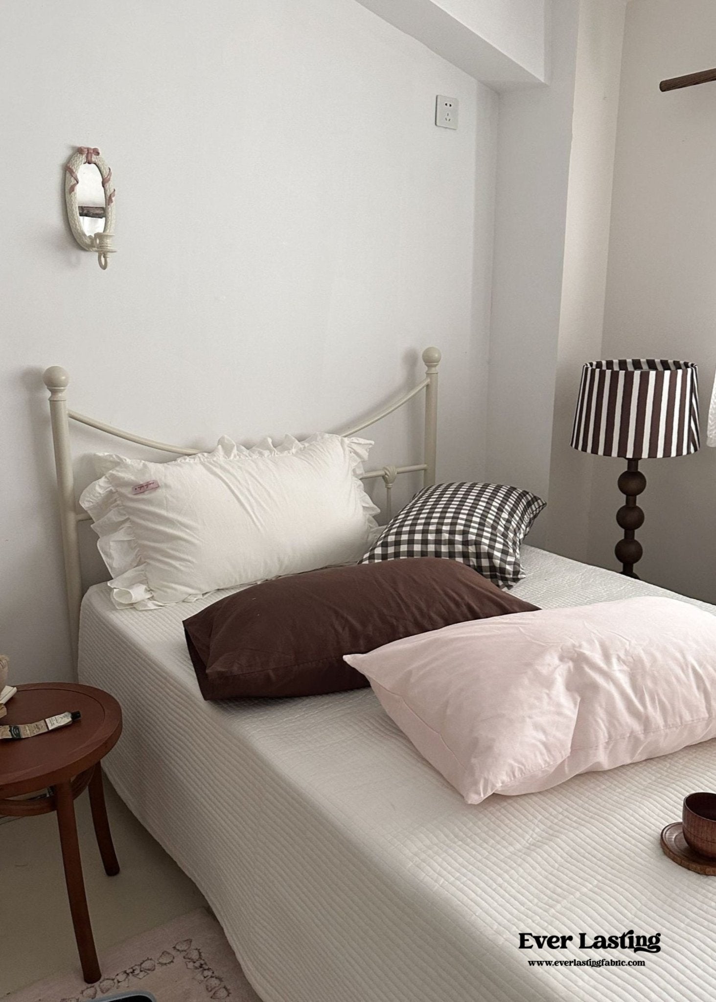 Ella Pure Cotton Pillowcases / Gingham - Ever Lasting