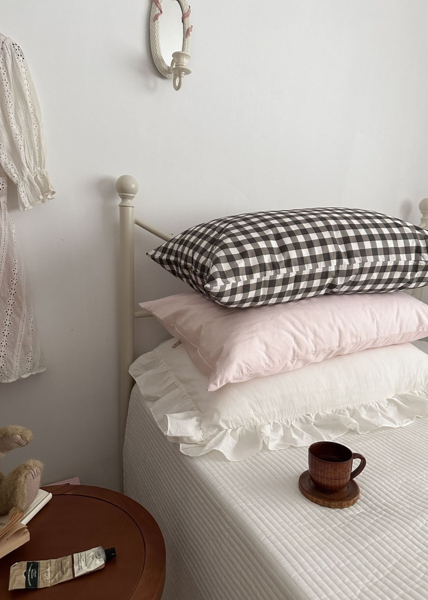 Ella Pure Cotton Pillowcases / Gingham - Ever Lasting