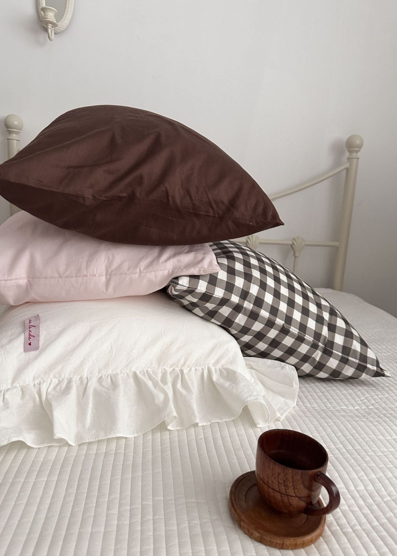 Ella Pure Cotton Pillowcases / Gingham - Ever Lasting