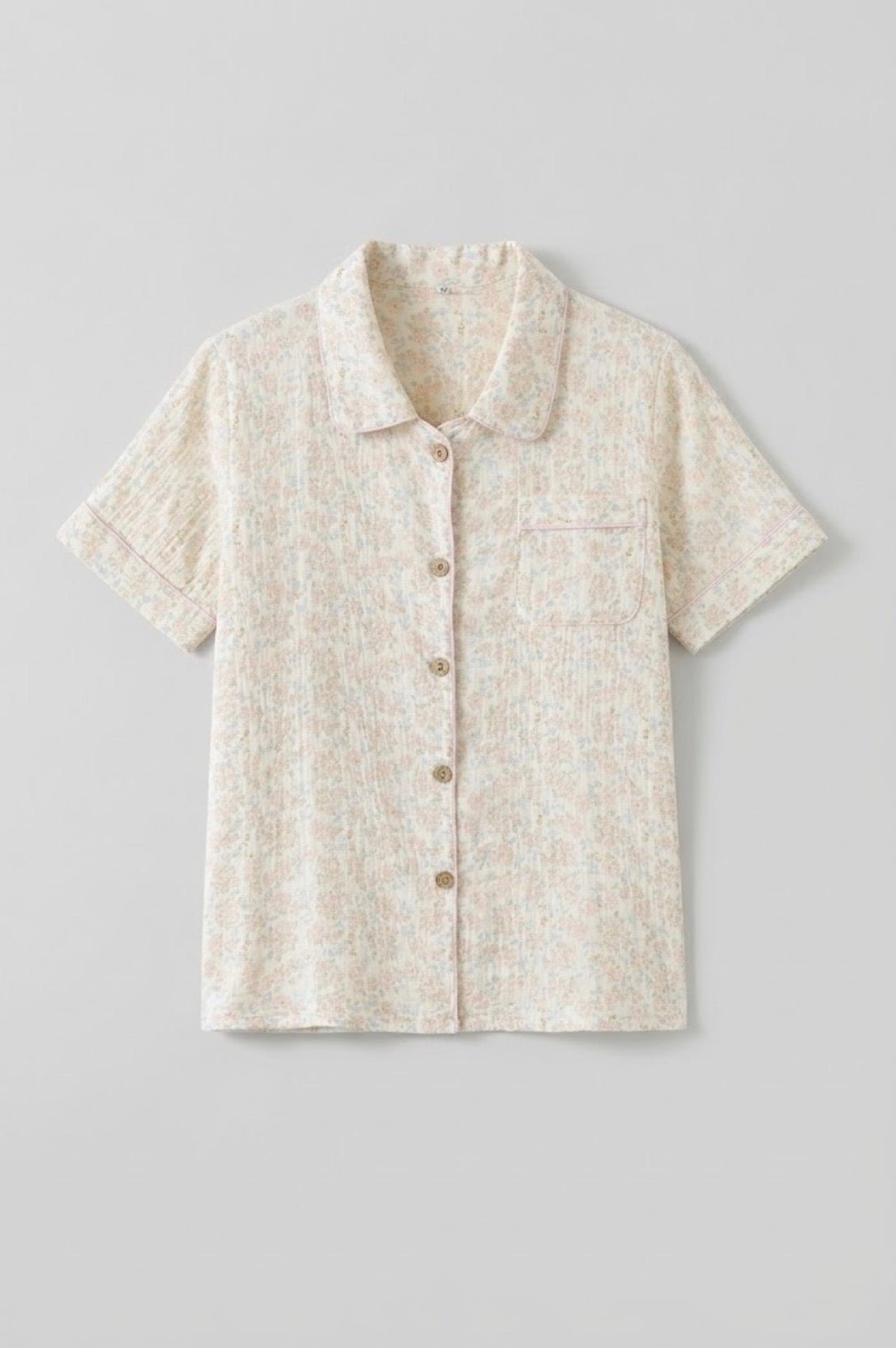 -Ever Lasting - Elle Vintage Inspired Floral Shorts Pajama Set -Pajamas -Ever Lasting