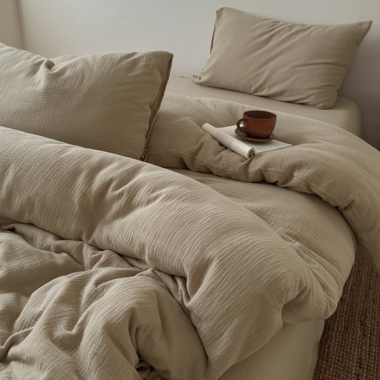  - Ever Lasting - Elliot Pure Cotton Bedding Set / Green - Bedding Set - Ever Lasting