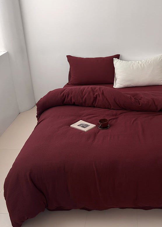  - Ever Lasting - Elliot Pure Cotton Bedding Set / Green - Bedding Set - Ever Lasting