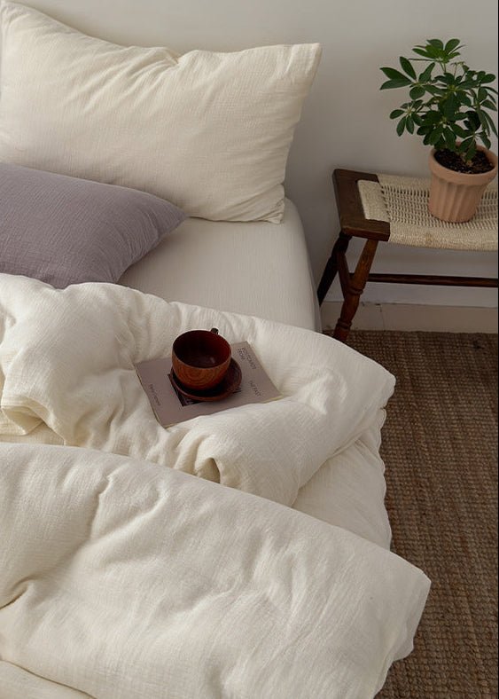  - Ever Lasting - Elliot Pure Cotton Bedding Set / Green - Bedding Set - Ever Lasting