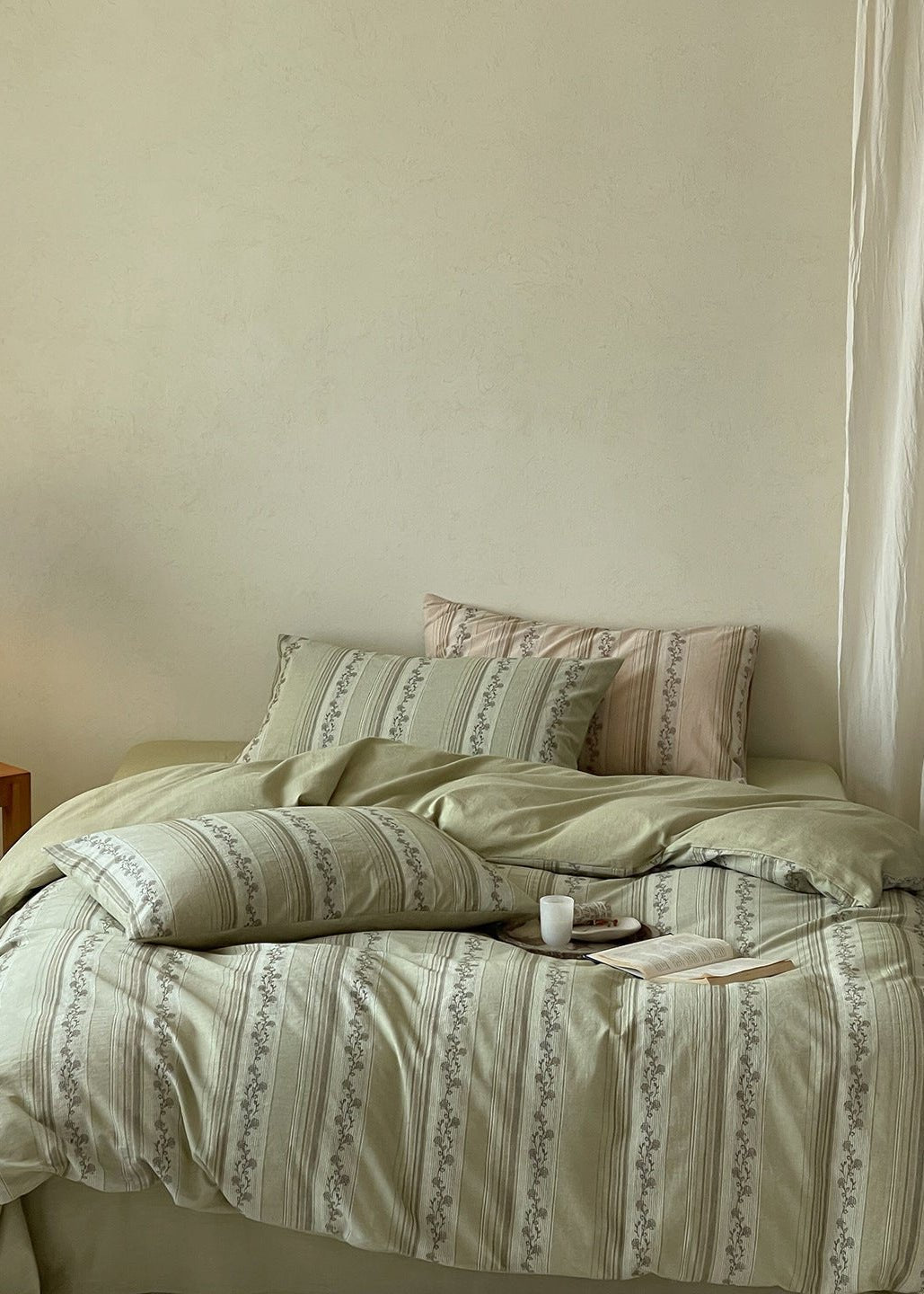 -Ever Lasting - Eloise Jacquard Bedding Set / Beige -Bedding Set -Ever Lasting