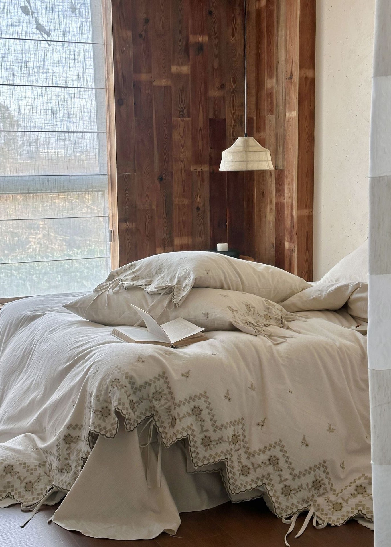 -Ever Lasting - Elsie Floral Bedding Set / White -Bedding Set -Ever Lasting