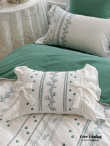 Embroidered French Lace Decorative Pillow