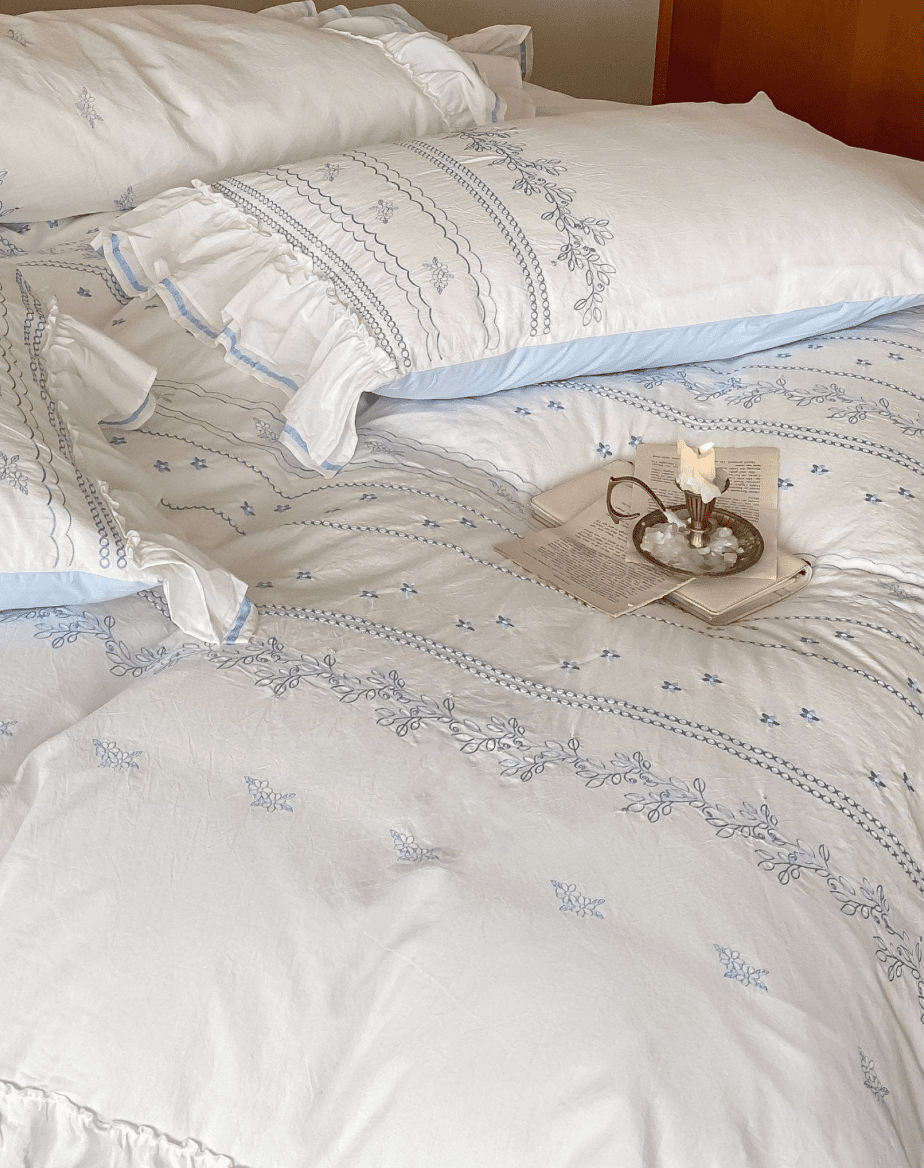  - Ever Lasting - Embroidered French Lace Ruffle Duvet Cover (Nordstrom) - Duvet Cover - Ever Lasting