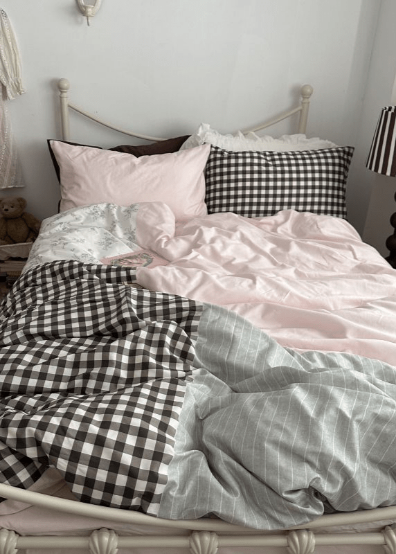 Emi Patchwork Gingham Bedding Bundle - Ever Lasting