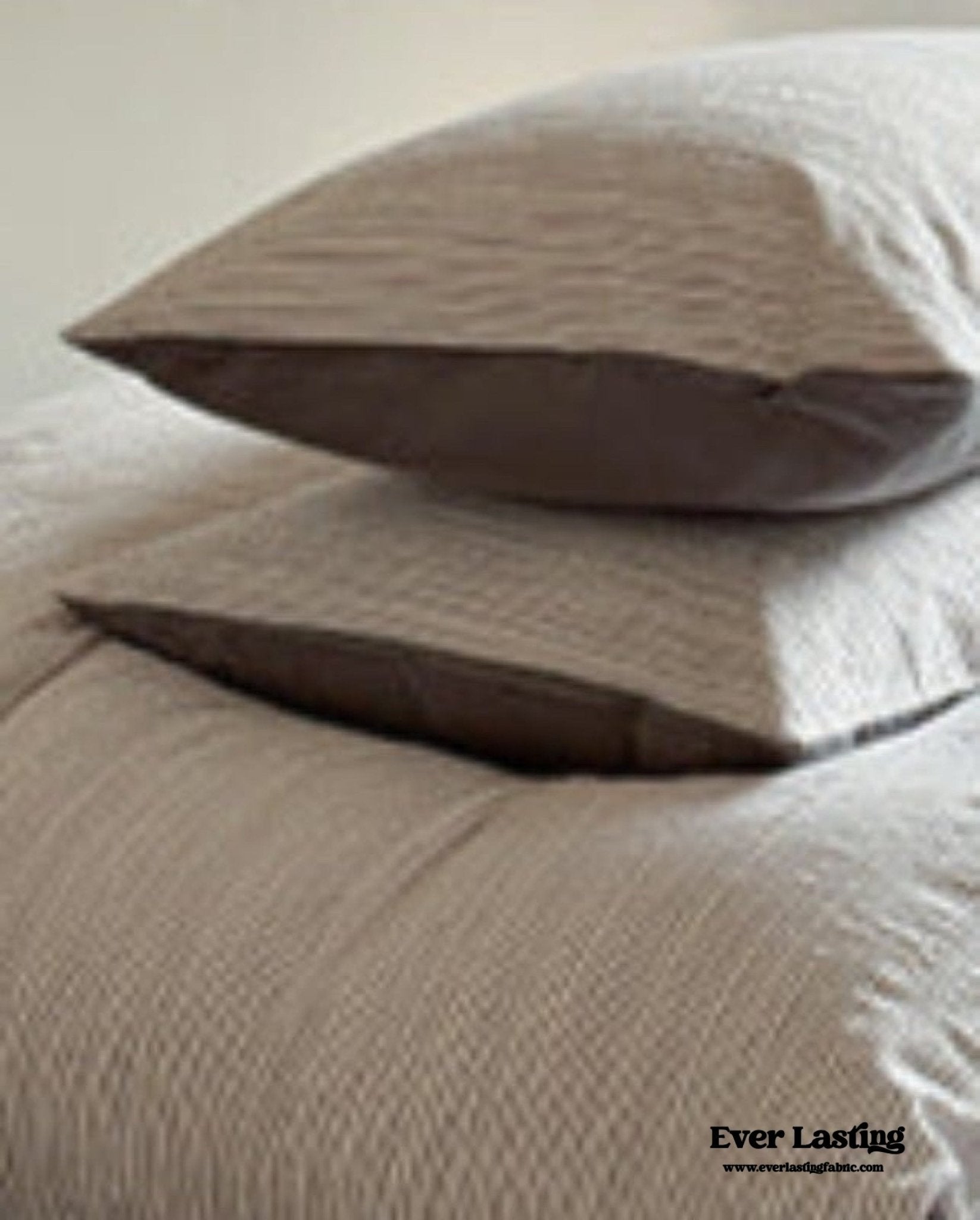 Emma Duo Striped Jacquard Bedding Set / Cream - Ever Lasting