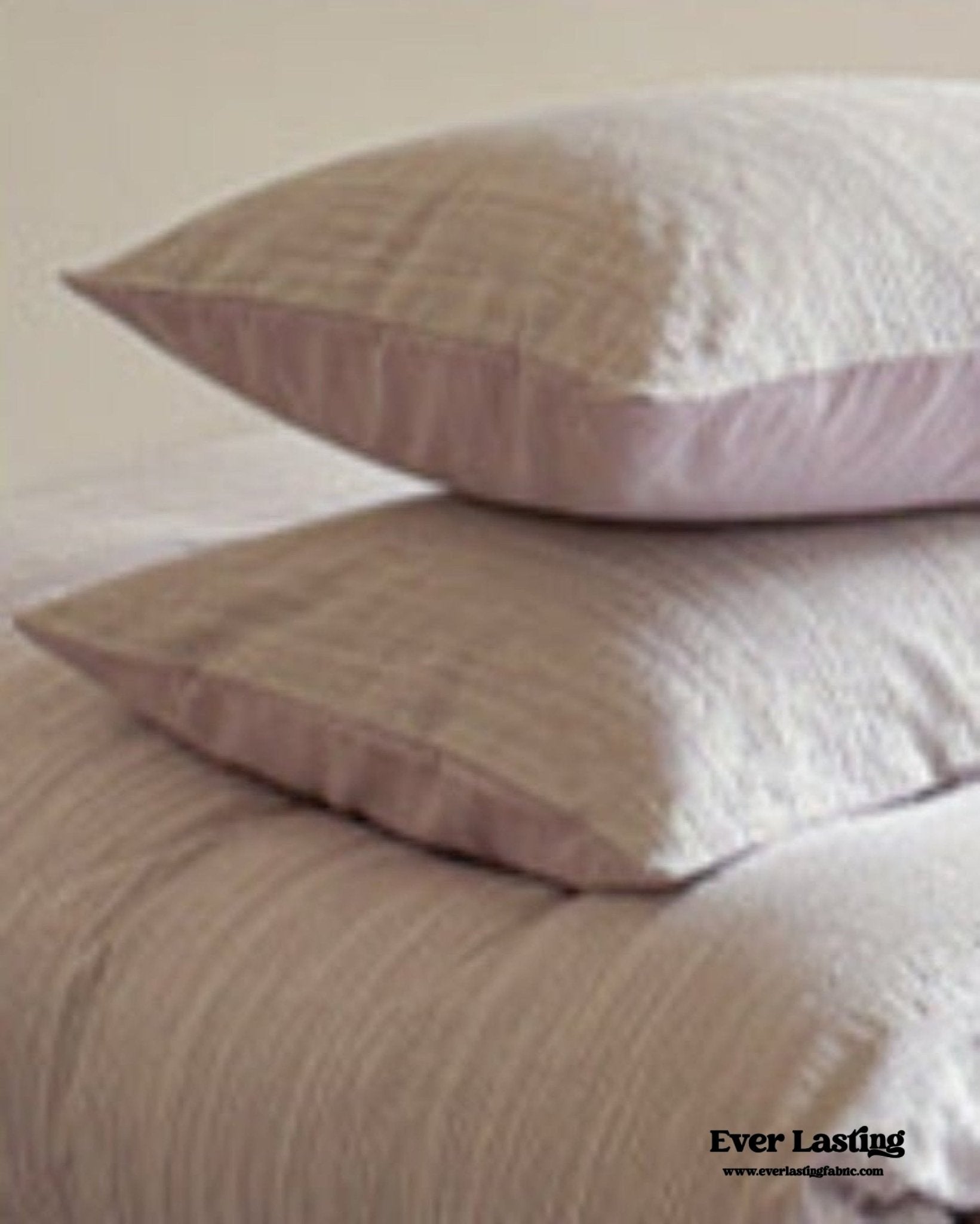 Emma Duo Striped Jacquard Bedding Set / Cream - Ever Lasting