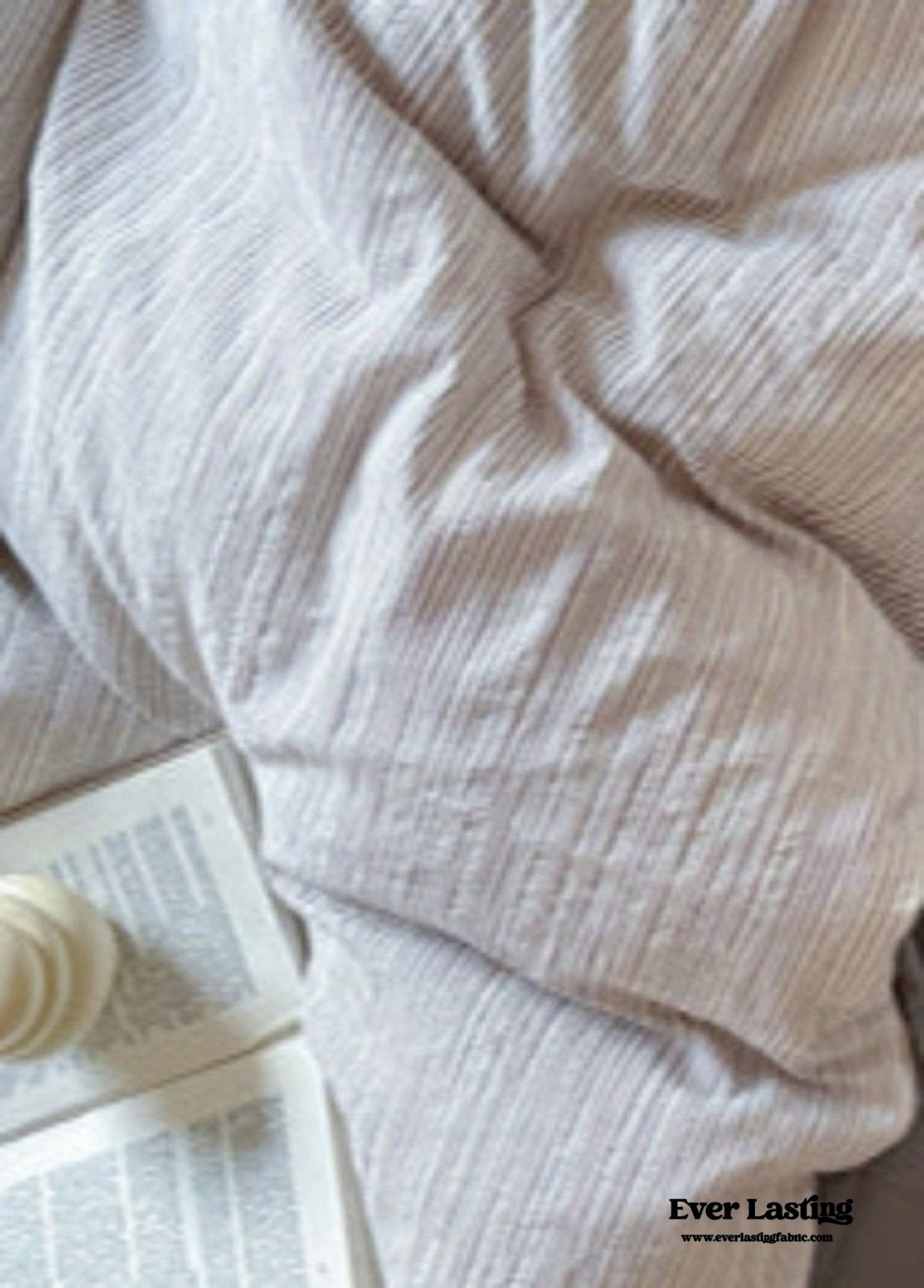 Emma Duo Striped Jacquard Bedding Set / Cream - Ever Lasting