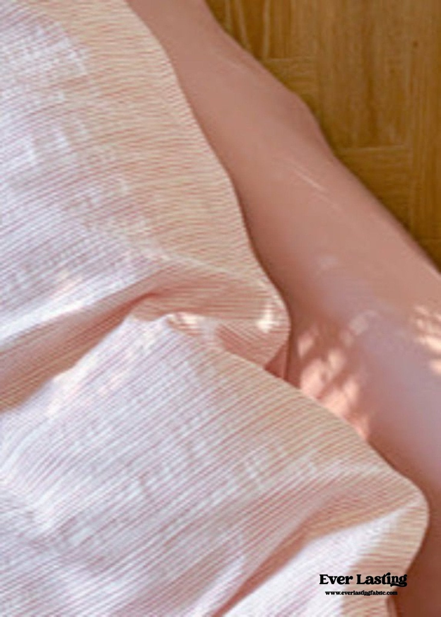 Emma Duo Striped Jacquard Bedding Set / Light Pink - Ever Lasting