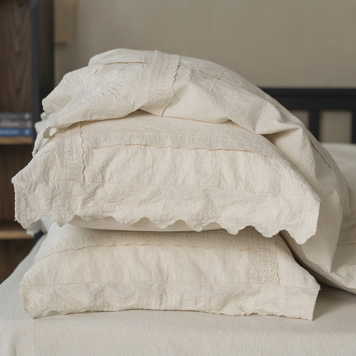  - Ever Lasting - Esme French Linen Cotton Embroidered Floral Bedding Bundle - Bedding Bundle - Ever Lasting