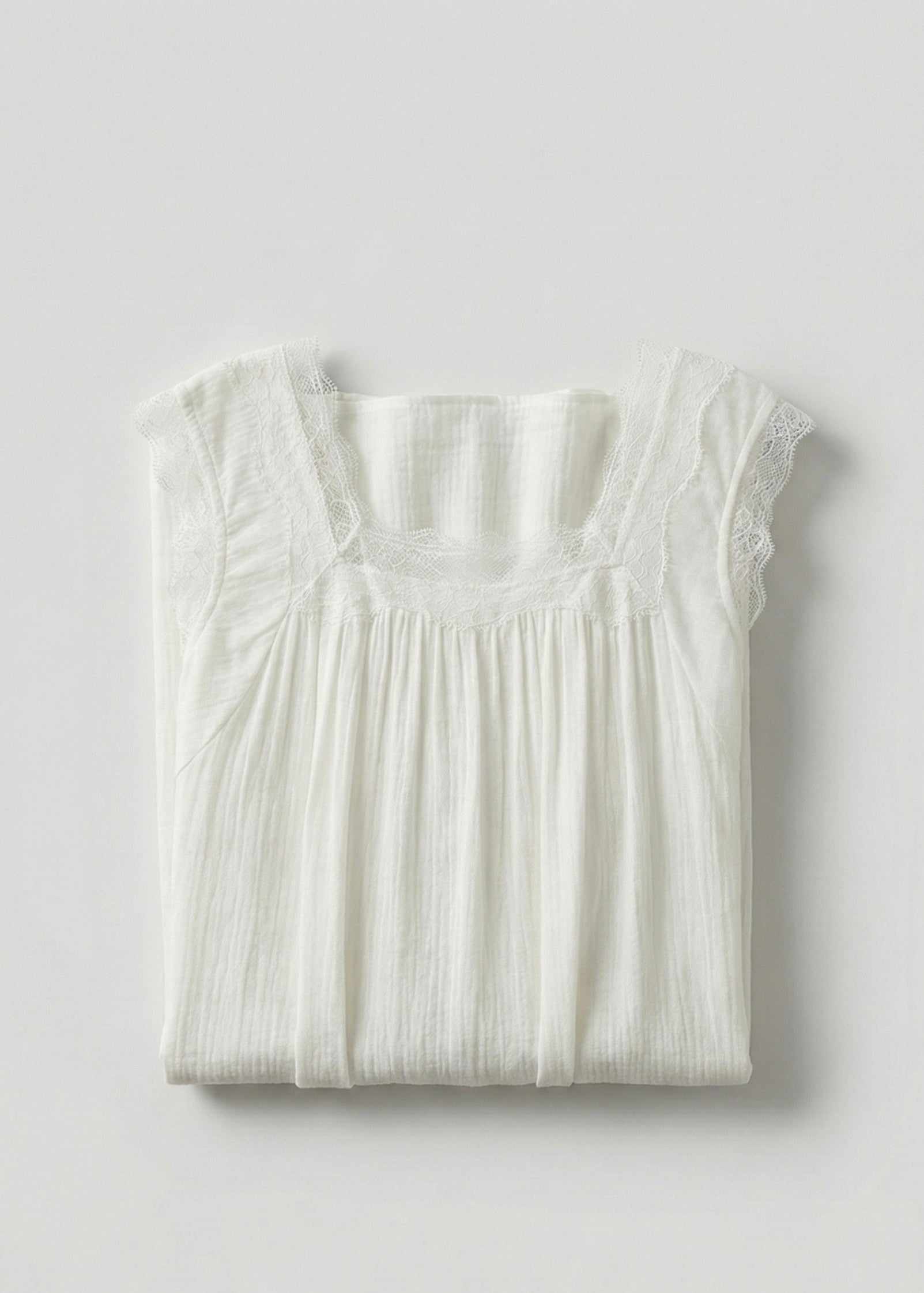  - Ever Lasting - Estelle Lace Pajama Set / White - Pajamas - Ever Lasting
