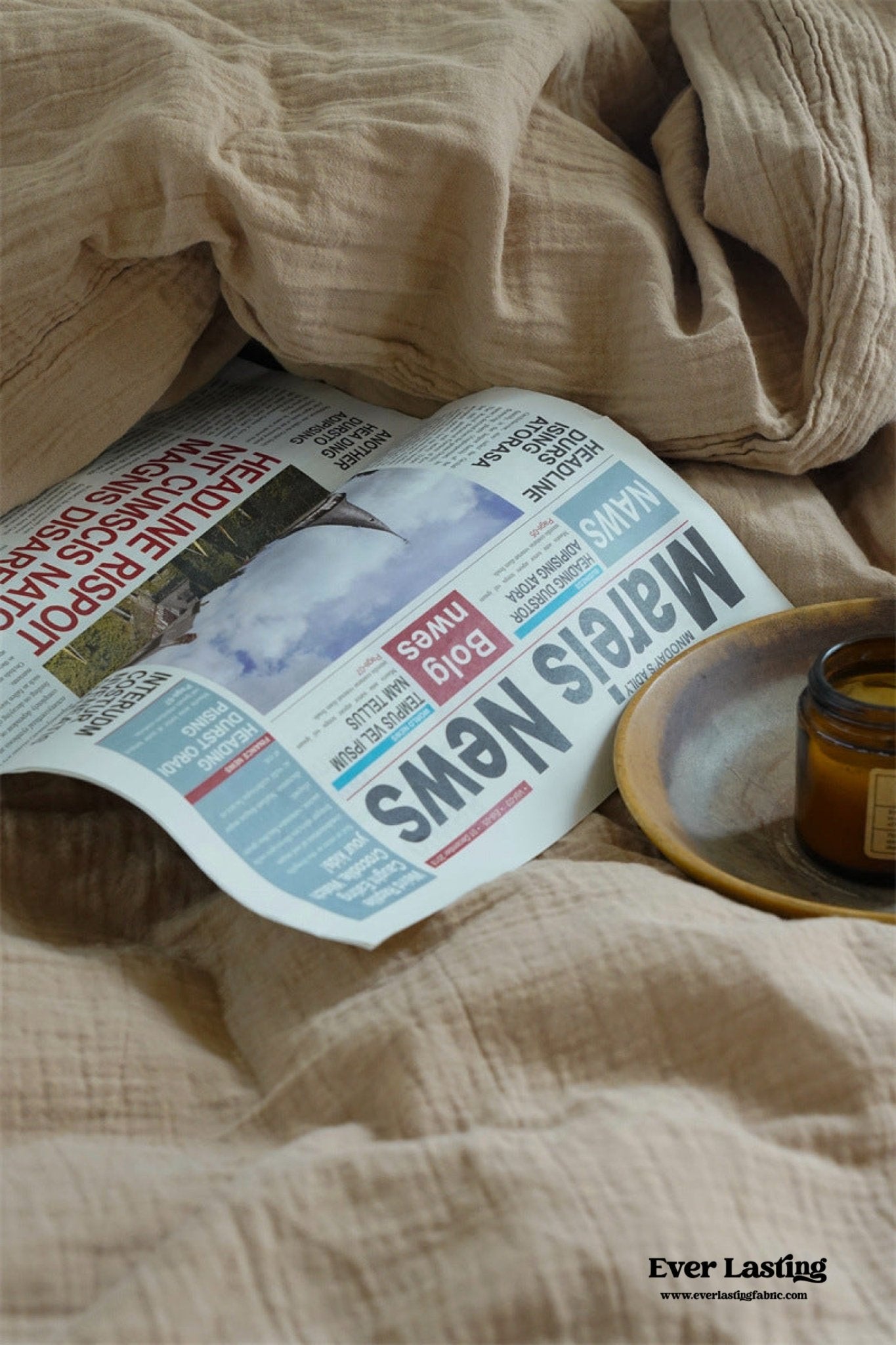 Evelyn Retro Double Gauze Bedding Bundle - Ever Lasting