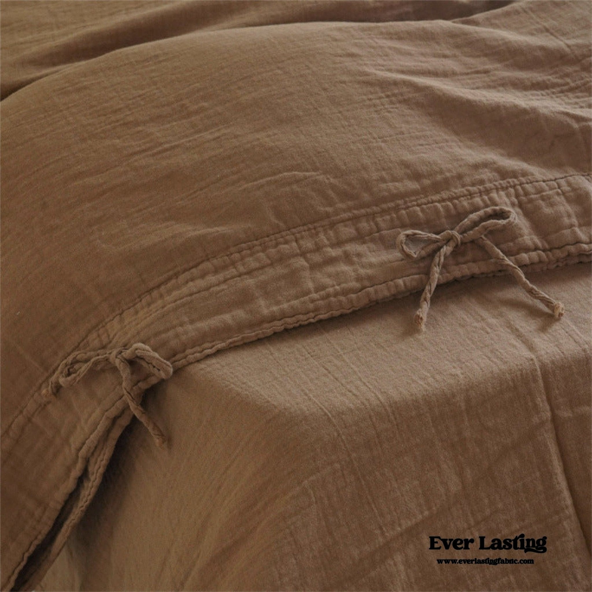 Evelyn Retro Double Gauze Bedding Set / Beige Brown - Ever Lasting