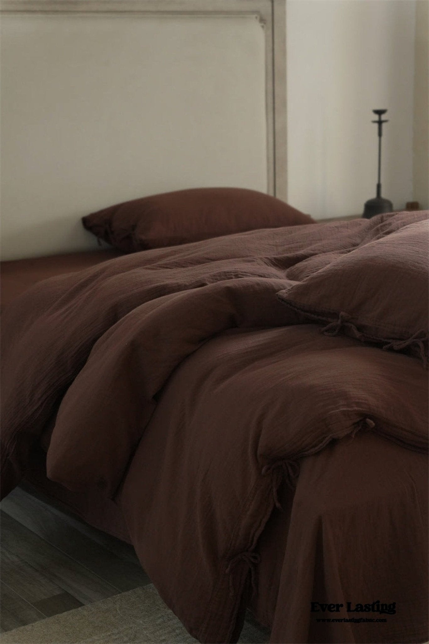 Evelyn Retro Double Gauze Bedding Set / Beige Brown - Ever Lasting