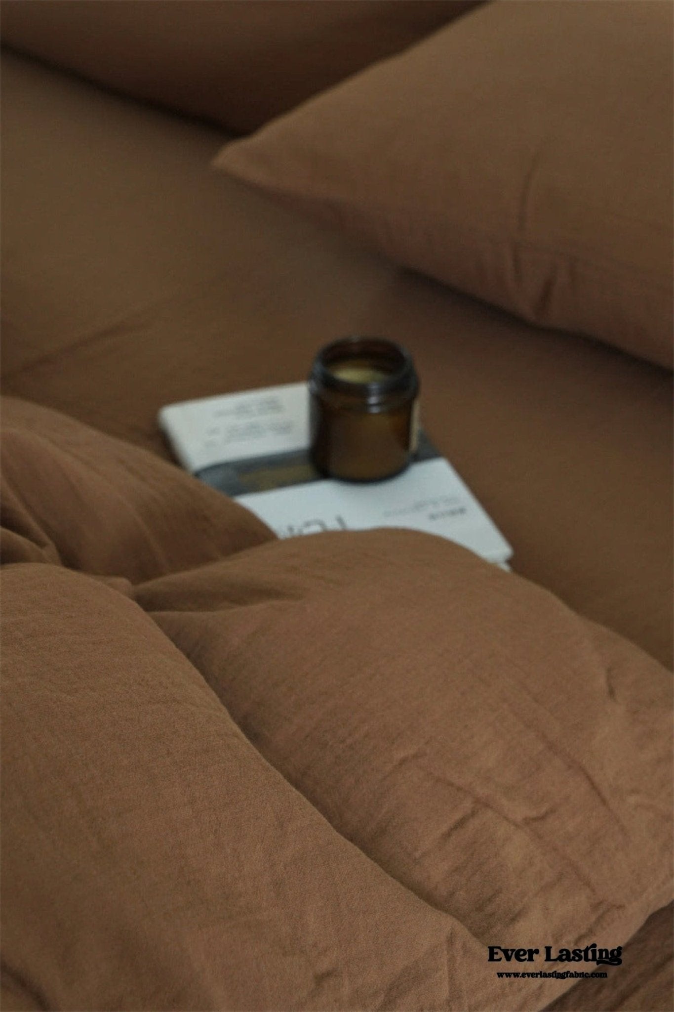 Evelyn Retro Double Gauze Bedding Set / Beige Brown - Ever Lasting