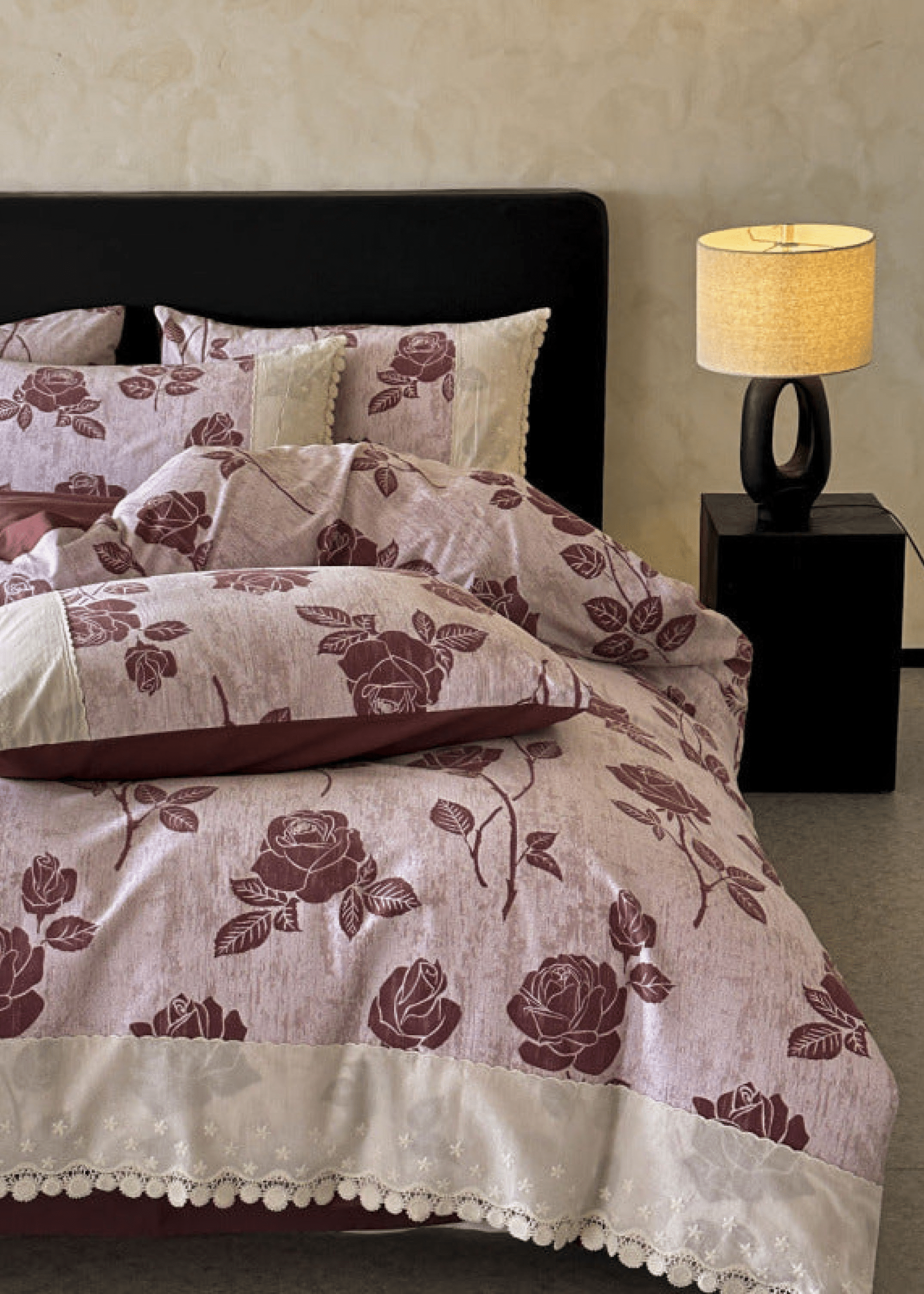  - Ever Lasting - Evie French Floral Lace Bedding Bundle - Bedding Bundle - Ever Lasting