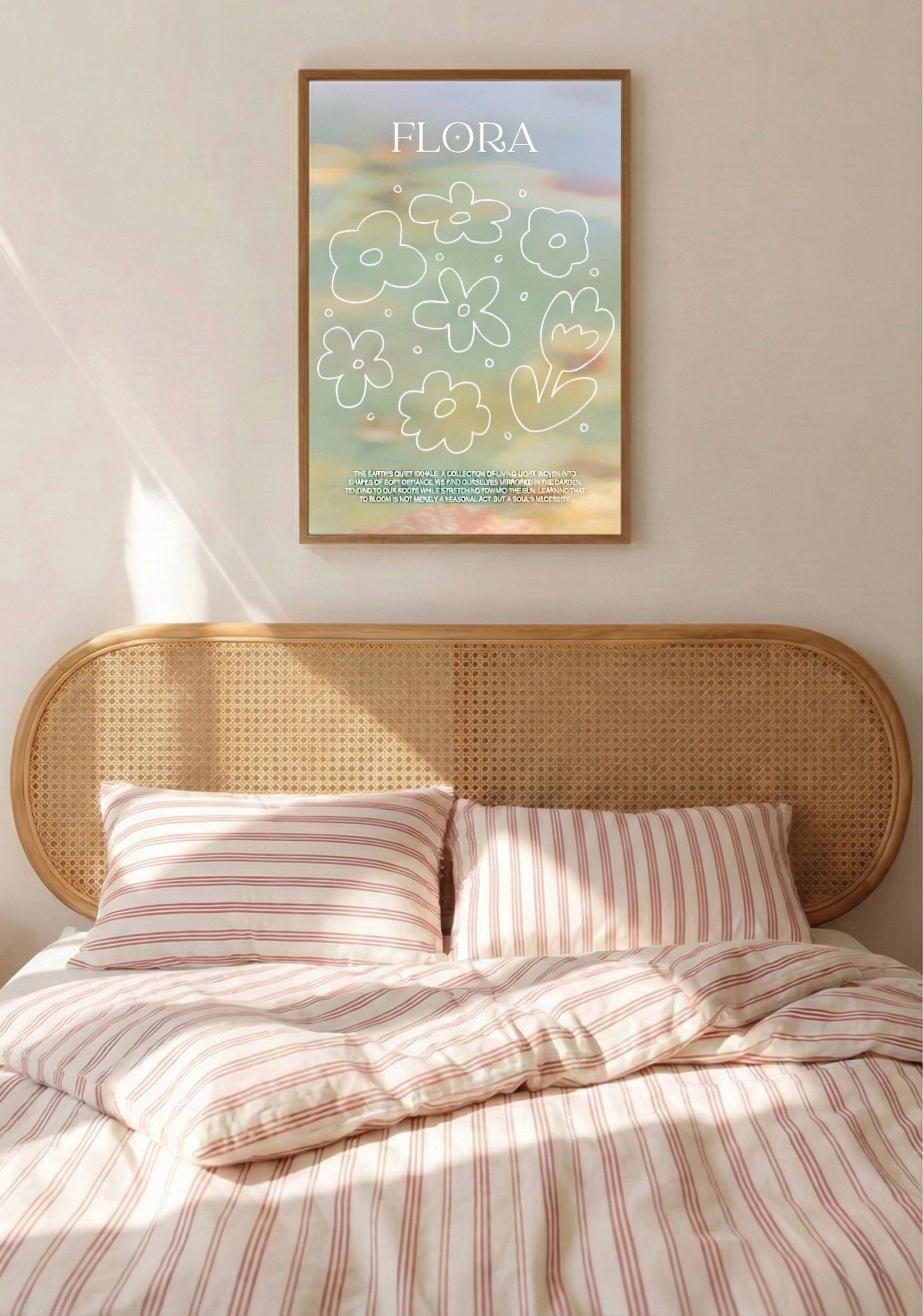  - Ever Lasting - Flora - Whimsical Botanical Illustration Wall Art with Soft Pastel Sky - Ever Lasting