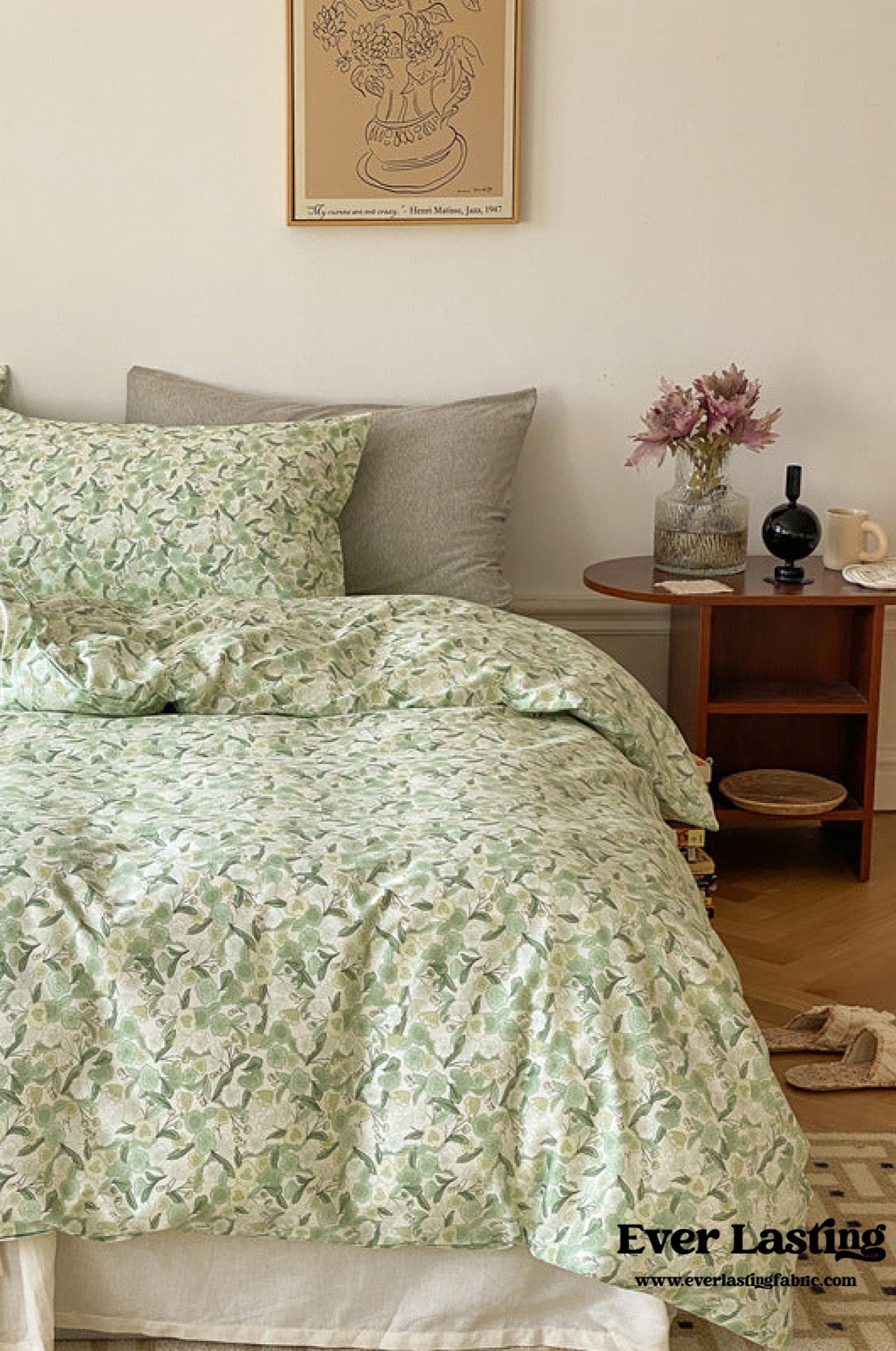 Floral Bedding Set / Blue