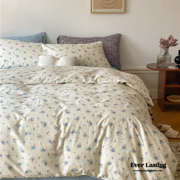 Floral Bedding Set / Blue