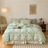 Floral Bedding Set / Green Small Flat