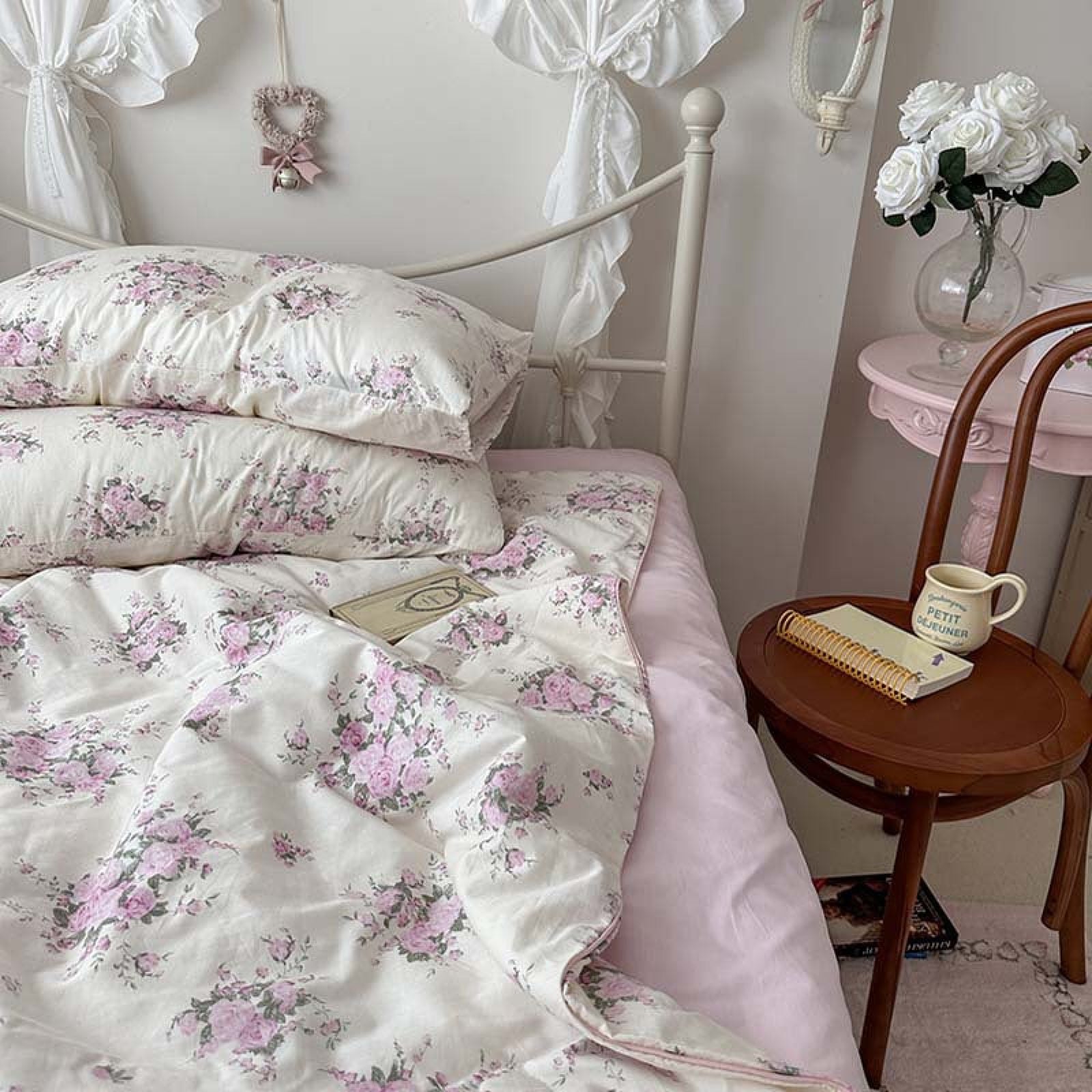 Simply selling Shabby Chic King Comforter Purple Floral