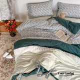 Floral Patchwork Bedding Set / Orange